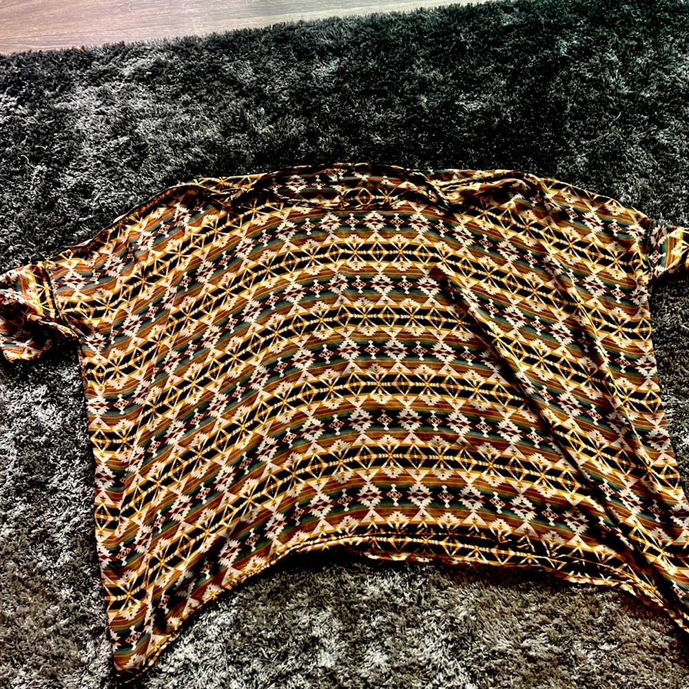 Flowy Native American style poncho
